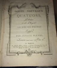 Pleyel.partition. quatuors con d'occasion  Montpellier-