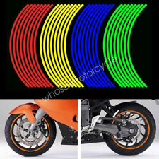 10-12" 17-19" Motocicleta tiras reflexivas Wheel Rim Listra Fita Adesivo Decalque comprar usado  Enviando para Brazil