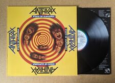 Usado, Disco de vinil Anthrax State Of Euphoria 12" LP 1988 imprensa ILPS 9916 imprensa do Reino Unido comprar usado  Enviando para Brazil