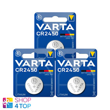 3 VARTA CR2450 BATERÍAS DE LITIO 3V 560 mAh BOTÓN CELDA CR2450SLF EXP 2030 NUEVO segunda mano  Embacar hacia Argentina