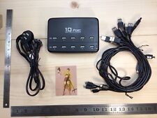 10 Port Charging Station For Cell Phones Etc - 10 USB Cables - Fleet Coffee Shop for sale  Shipping to South Africa