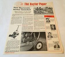 Hayter paper newspaper for sale  UK