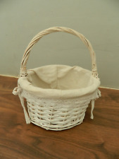 White wicker basket for sale  ALTON