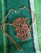 Kalevala Koru bronze necklace, art nouveau pendant 75th anniversary Finland 90's for sale  Shipping to South Africa