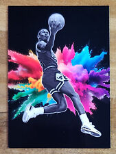 Tarjeta de diseño personalizado Michael Jordan Color Burst blanca y negra segunda mano  Embacar hacia Argentina