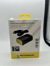 NEW Scosche 150W Portable Power Inverter with Dual USB Ports Black new in box for sale  Shipping to South Africa