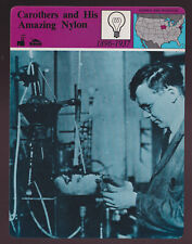 DR. WALLACE CAROTHERS Inventor of Nylon Photo Bio 1979 STORY OF AMERICA CARD for sale  Shipping to South Africa