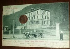 Cartolina d'epoca paesag Itali Lombardia Varese Ganna Grand Hotel carro buoi, usato usato  Fagnano Olona