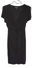 ENFOCUS STUDIO Women's Sz 6 Knee Length Gothic Little Black Dress With Ruffles  for sale  Shipping to South Africa