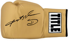Usado, Luva de boxe dourada título assinado Sugar Ray Leonard - (certificado de autenticidade Schwartz Sports) comprar usado  Enviando para Brazil