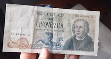 Banconota lire 5000 usato  Meldola