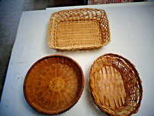 Three wicker woven for sale  DISS
