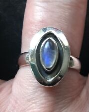 Silver moonstone ring for sale  CARDIFF