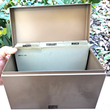 Organizador de caixa de arquivo WEIS Toldeo OH vintage desktop metal comprar usado  Enviando para Brazil