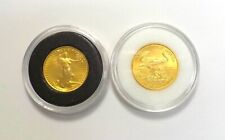 Used, 2 (two) Gold eagles 1/10 oz for sale  Miami