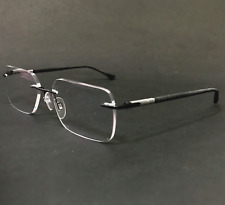 Usado, Armações de óculos Persol 2429-V 1009 preto fosco retangular sem aro 55-17-140 comprar usado  Enviando para Brazil