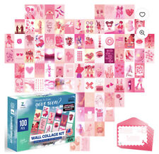 Kit de colagem de parede 100 peças rosa decoração de parede fotos pôsteres estética dormitório comprar usado  Enviando para Brazil