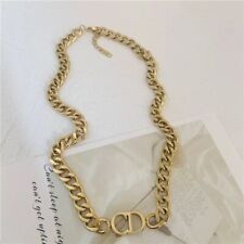 Alta Calidad Moda Cd Gargantilla Acero Inoxidable Enchapado en Oro 18k Collar segunda mano  Embacar hacia Argentina