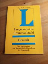 Langenscheidts grammatiktafeln gebraucht kaufen  Hamburg