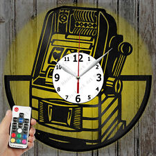 Máquina tragamonedas de reloj LED Record Clock Art Decor Original Gift 6707 segunda mano  Embacar hacia Argentina