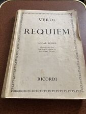 Verdi requiem vocal for sale  BARNSTAPLE