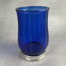 Photophore verre bleu d'occasion  Ervy-le-Châtel