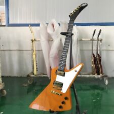 Guitarra elétrica Yellow Explorer preta traste hardware de qualidade envio rápido comprar usado  Enviando para Brazil