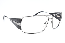 Used, PRADA Sunglasses Frame SPR 55H 5AV-3M1 Gray Black Mens Women 63-12 120 #5053 for sale  Shipping to South Africa