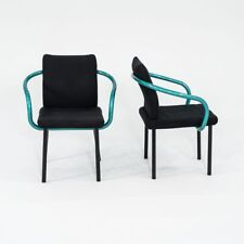 Cadeiras de jantar anos 1990 Ettore Sottsass para Knoll mandarim azul-petróleo + preto 9x disponível, usado comprar usado  Enviando para Brazil