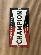 RARE PORCELAIN CHAMPION  ENAMEL SIGN 8X4 INCHES for sale  Shipping to South Africa