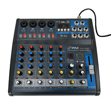 Sistema de mixer placa de som Bluetooth 6 canais Pyle para equipamento de áudio de estúdio de DJ comprar usado  Enviando para Brazil