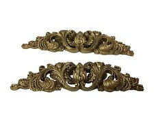 Used, Decorative Vintage Flower Scroll  Gold Center Furniture Moldings Appliqué Taiwan for sale  Shipping to South Africa