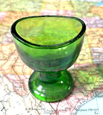 Boné de vidro verde vintage para lavar os olhos, sem rachaduras. CONDIÇÕES PERFEITAS!! comprar usado  Enviando para Brazil