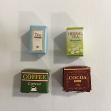 Supermercado Sylvanian Families Calico Critters - 4 caixas de chás de café cacau comprar usado  Enviando para Brazil