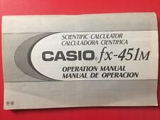 Manual de operação Casio fx-451 M comprar usado  Enviando para Brazil