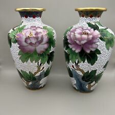 Pair small enamel for sale  HITCHIN