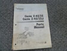 Used, Genie Z45/25 & Z45/25J Articulating Boom Aerial Lift Parts Catalog Manual for sale  Fairfield
