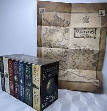 A Game of Thrones As Crônicas de Gelo e Fogo 7 Conjunto Caixa de Livro + Mapa George R.R. Martin comprar usado  Enviando para Brazil