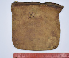 LL Bean Fly Fishing Reel Leather Pouch Bag with Talon Zipper Stamped Leather VTG for sale  Gurnee
