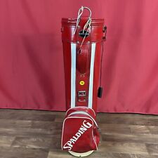 Leather Red Spalding Golf Bag 3 Way Divider Vintage for sale  Shipping to South Africa