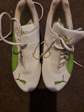puma ferrari trainers 7 White With Green Trim  Vgc  REDUCED  for sale  Shipping to South Africa