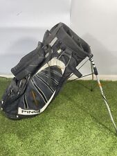 Used, PING HOOFER FREESTYLE Mantis STAND BAG / Black + Dualstraps & Raincover for sale  Shipping to South Africa
