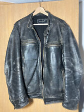 Used, Rivet - Black Leather Jacket - Men Men's Small S for sale  Shipping to South Africa