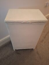 Lloyd Loom Painted Linen Chest/storage Chest Ideal Upcycle  Good Used Condition for sale  Shipping to South Africa