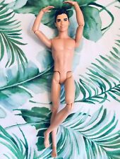 Muñeca Barbie híbrida Ken mueve brazos piernas cabello negro grueso articulado personalizado 🙂 segunda mano  Embacar hacia Argentina