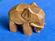 Vintage Wooden ELEPHANT CARVING Sculpture Figurines, Made in Sweden for sale  Shipping to South Africa