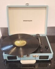 Crosley Cruiser Portable 3-Speed Record Player Turquoise Blue Built In Speakers for sale  Shipping to South Africa