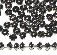 MB215 Gray Metallic Gunmetal 5mm Bicone Plated Brass Metal Spacer Bead 100pc, used for sale  Shipping to South Africa