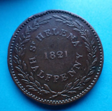 Helena 1821 halfpenny for sale  EPSOM
