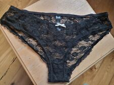 Black lace knickers for sale  WEMBLEY